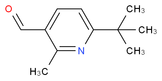 6-tert-butyl-2-methylpyridine-3-carbaldehyde_分子结构_CAS_545394-63-6