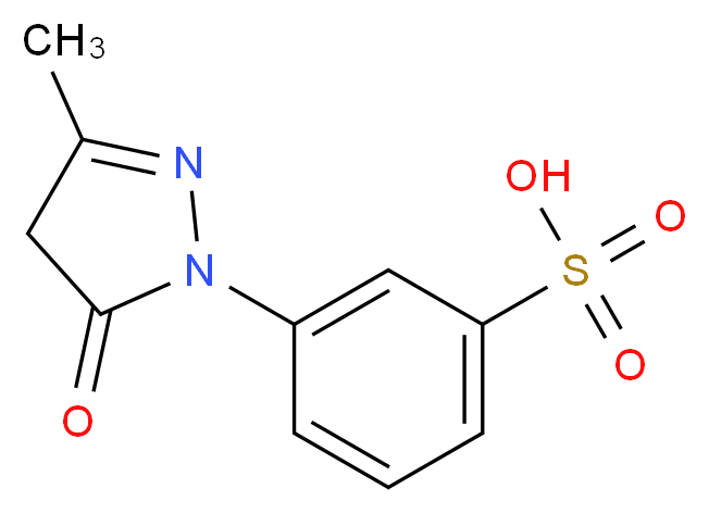 1-(m-SULFOPHENYL)-3-METHYL-5-PYRAZOLONE TECHNICAL GRADE_分子结构_CAS_119-17-5)