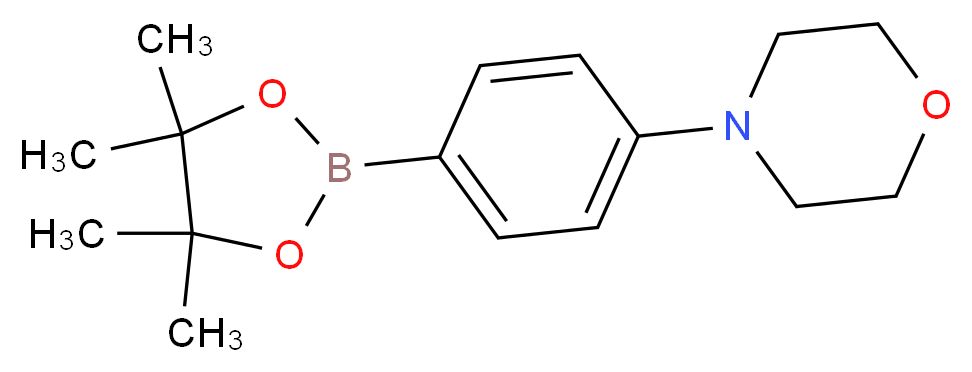 4-[4-(4,4,5,5-tetramethyl-1,3,2-dioxaborolan-2-yl)phenyl]morpholine_分子结构_CAS_)
