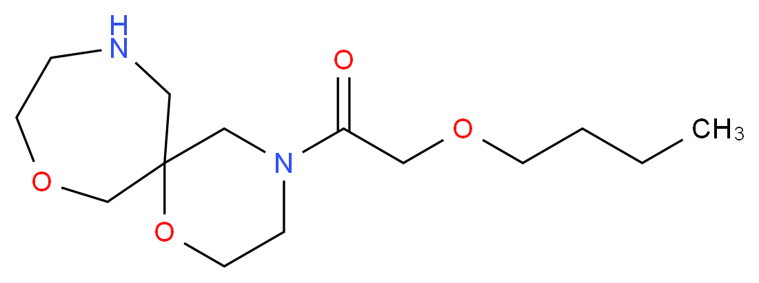 4-(butoxyacetyl)-1,8-dioxa-4,11-diazaspiro[5.6]dodecane_分子结构_CAS_)