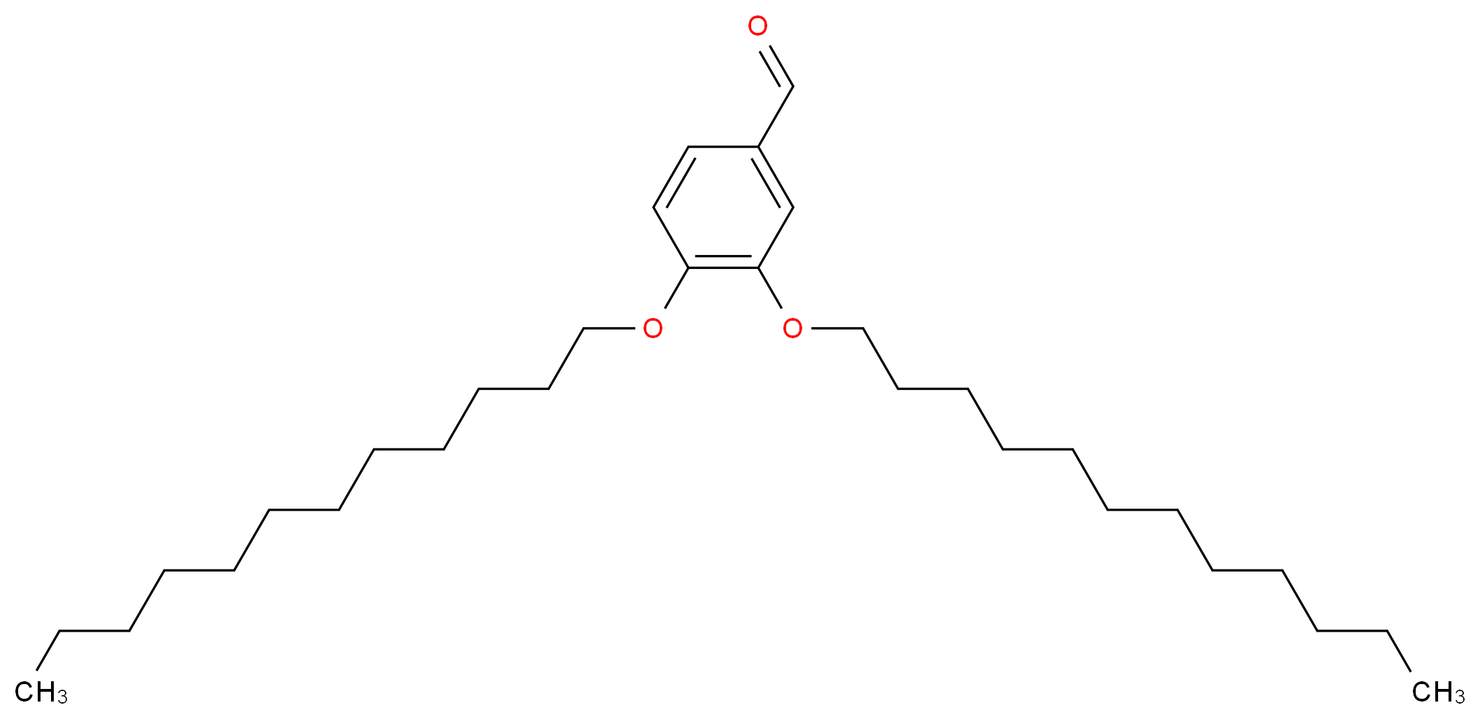 3,4-bis(dodecyloxy)benzaldehyde_分子结构_CAS_117241-25-5