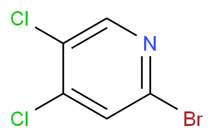 2-bromo-4,5-dichloropyridine_分子结构_CAS_1033203-42-7