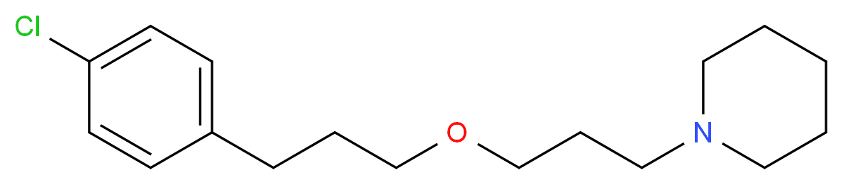 1-{3-[3-(4-chlorophenyl)propoxy]propyl}piperidine_分子结构_CAS_903576-44-3