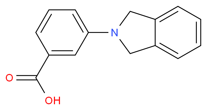 3-(isoindolin-2-yl)benzoic acid_分子结构_CAS_)