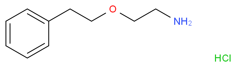 2-(Phenethyloxy)-1-ethanamine hydrochloride_分子结构_CAS_1185298-89-8)