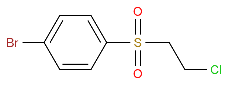 1-bromo-4-(2-chloroethanesulfonyl)benzene_分子结构_CAS_26732-25-2