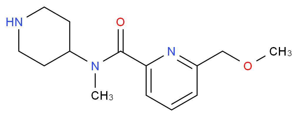 6-(methoxymethyl)-N-methyl-N-piperidin-4-ylpyridine-2-carboxamide_分子结构_CAS_)