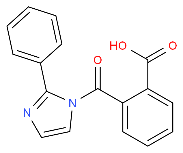 2-(2-Phenylimidazole-1-carbonyl)benzoic acid_分子结构_CAS_302602-94-4)