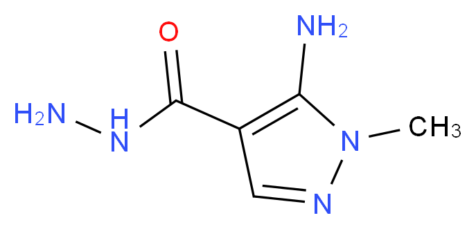 5-Amino-1-methyl-1H-pyrazole-4-carbohydrazide_分子结构_CAS_99347-21-4)