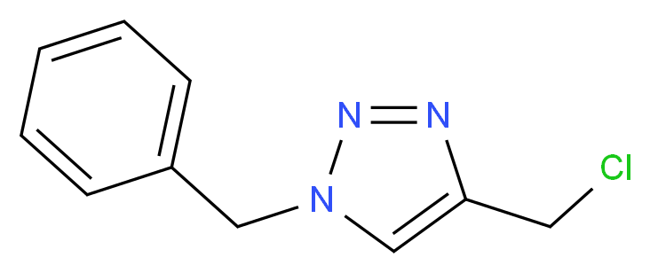 1-benzyl-4-(chloromethyl)-1H-1,2,3-triazole_分子结构_CAS_70380-29-9