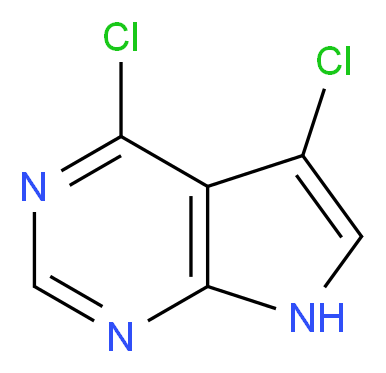 4,5-Dichloro-7H-pyrrolo[2,3-d]pyrimidine_分子结构_CAS_115093-90-8)