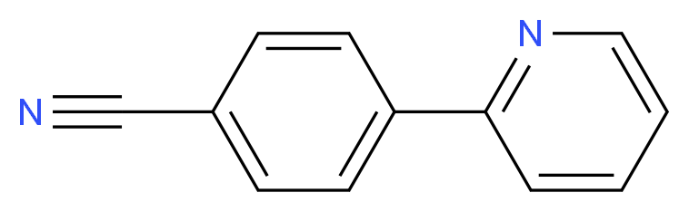 4-(pyridin-2-yl)benzonitrile_分子结构_CAS_32111-34-5