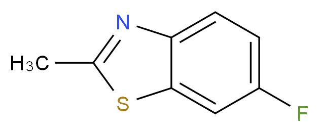 6-fluoro-2-methyl-1,3-benzothiazole_分子结构_CAS_399-73-5