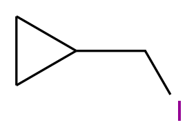 (iodomethyl)cyclopropane_分子结构_CAS_33574-02-6