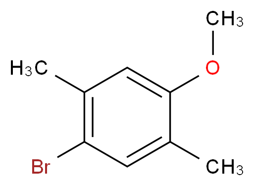 1-溴-4-甲氧基-2,5-二甲基苯_分子结构_CAS_58106-25-5)