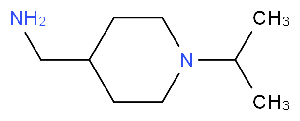 [1-(propan-2-yl)piperidin-4-yl]methanamine_分子结构_CAS_132740-52-4