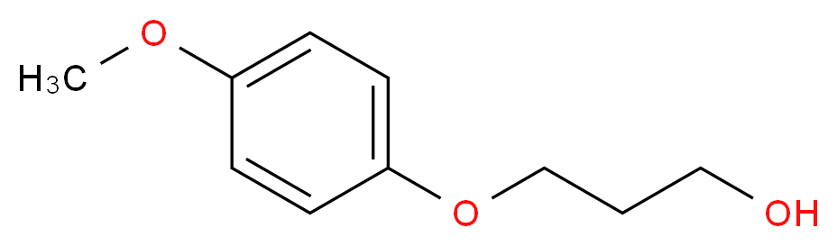 3-(4-甲氧基苯氧基)丙醇_分子结构_CAS_118943-21-8)