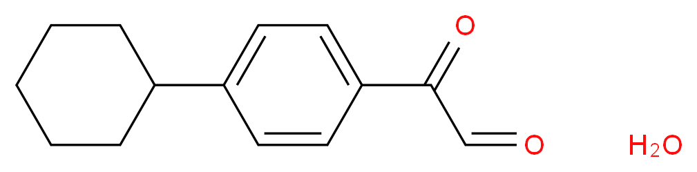 4-Cyclohexylphenylglyoxal hydrate 95%_分子结构_CAS_99433-89-3)