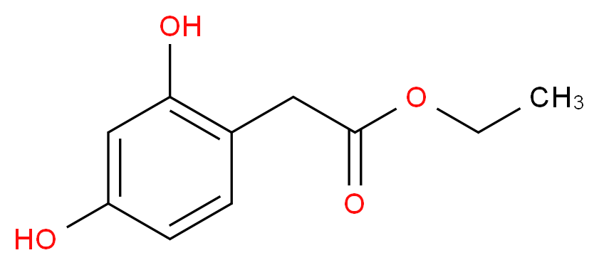 Ethyl 2,4-dihydroxyphenylacetate_分子结构_CAS_67828-62-0)