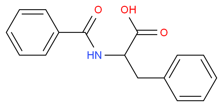 2-Benzamido-3-phenylpropanoic acid_分子结构_CAS_2901-76-0)