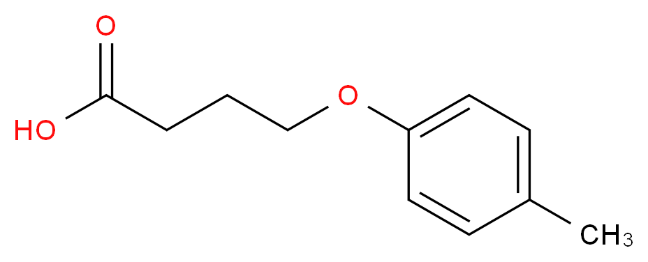 4-(4-methylphenoxy)butanoic acid_分子结构_CAS_22180-02-5