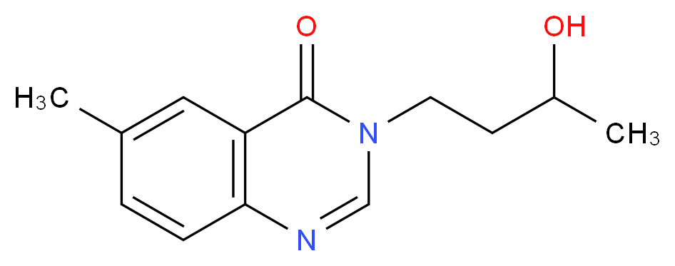 3-(3-hydroxybutyl)-6-methylquinazolin-4(3H)-one_分子结构_CAS_)
