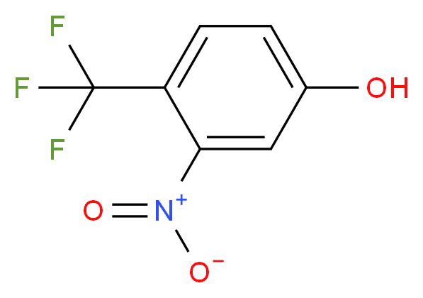 3-Nitro-4-(trifluoromethyl)phenol_分子结构_CAS_25889-36-5)