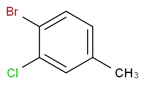 1-bromo-2-chloro-4-methylbenzene_分子结构_CAS_6627-51-6