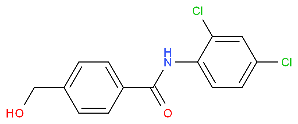 N-(2,4-dichlorophenyl)-4-(hydroxymethyl)benzamide_分子结构_CAS_313981-28-1