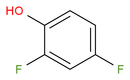 2,4-difluorophenol_分子结构_CAS_367-27-1