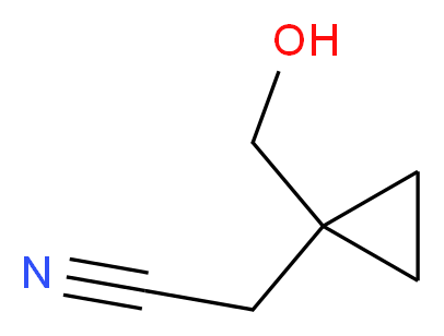 2-[1-(hydroxymethyl)cyclopropyl]acetonitrile_分子结构_CAS_152922-71-9