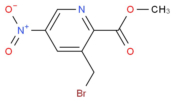 METHYL 3-(BROMOMETHYL)-5-NITROPYRIDINE-2-CARBOXYLATE_分子结构_CAS_)