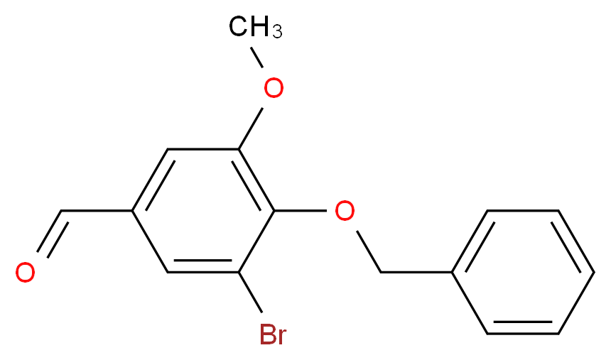 4-(benzyloxy)-3-bromo-5-methoxybenzaldehyde_分子结构_CAS_2556-04-9