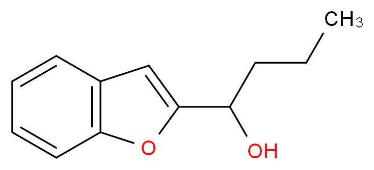 1-(1-benzofuran-2-yl)butan-1-ol_分子结构_CAS_1342520-64-2