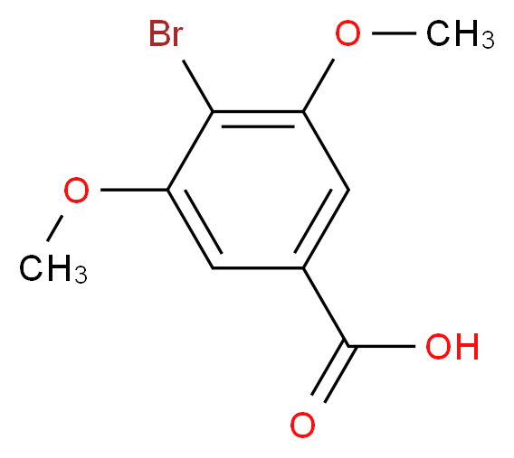 4-bromo-3,5-dimethoxybenzoic acid_分子结构_CAS_56518-42-4