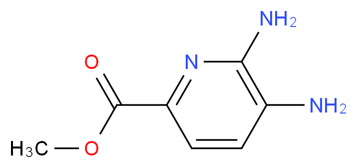 5,6-DIAMINO-2-PYRIDINECARBOXYLIC ACID METHYL ESTER_分子结构_CAS_538372-33-7)