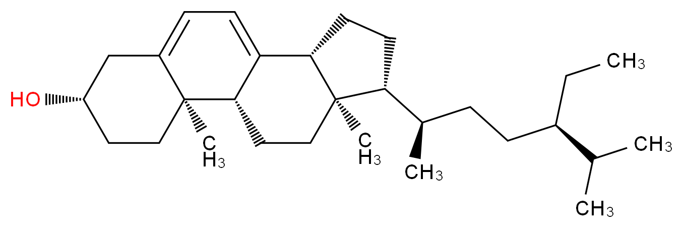 (1S,2R,5S,11R,14R,15R)-14-[(2R,5R)-5-ethyl-6-methylheptan-2-yl]-2,15-dimethyltetracyclo[8.7.0.0<sup>2</sup>,<sup>7</sup>.0<sup>1</sup><sup>1</sup>,<sup>1</sup><sup>5</sup>]heptadeca-7,9-dien-5-ol_分子结构_CAS_521-04-0