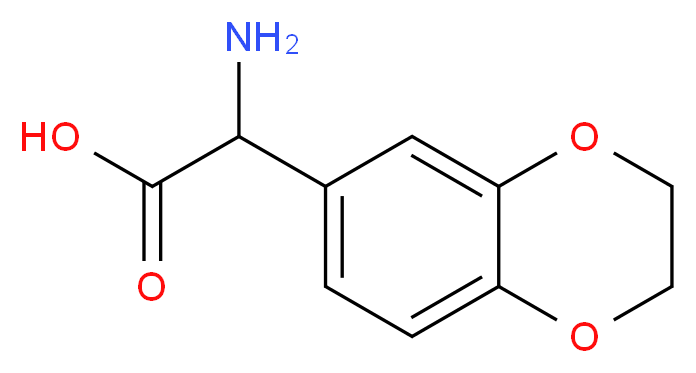 2-Amino-2-(2,3-dihydrobenzo[b][1,4]dioxin-6-yl)acetic acid_分子结构_CAS_73101-09-4)