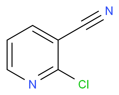 2-chloropyridine-3-carbonitrile_分子结构_CAS_6602-54-6