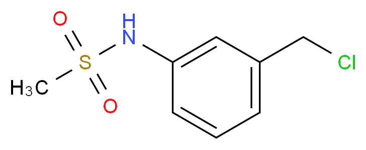 N-(3-CHLOROMETHYL-PHENYL)-METHANESULFONAMIDE_分子结构_CAS_362529-31-5)