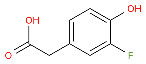 3-Fluoro-4-hydroxyphenylacetic acid_分子结构_CAS_458-09-3)