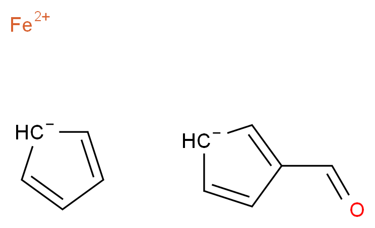 λ<sup>2</sup>-iron(2+) ion 3-formylcyclopenta-2,4-dien-1-ide cyclopenta-2,4-dien-1-ide_分子结构_CAS_12093-10-6