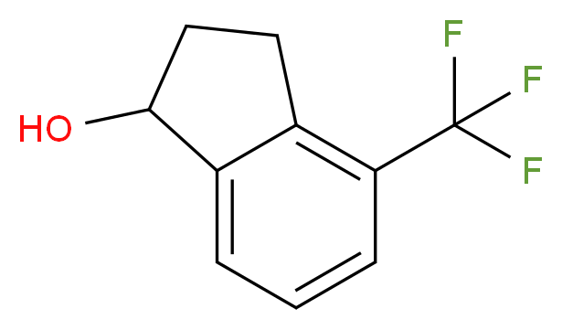 4-(trifluoromethyl)-2,3-dihydro-1H-inden-1-ol_分子结构_CAS_1202577-87-4