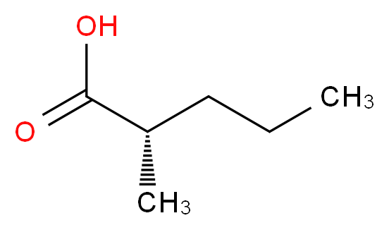 (2S)-2-methylpentanoic acid_分子结构_CAS_1187-82-2