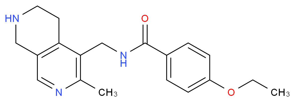 4-ethoxy-N-[(3-methyl-5,6,7,8-tetrahydro-2,7-naphthyridin-4-yl)methyl]benzamide_分子结构_CAS_)