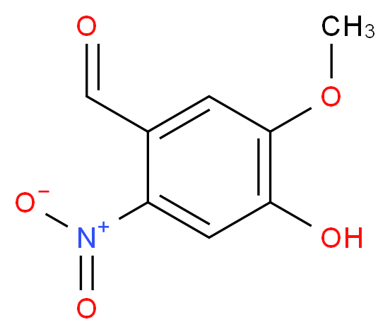 4-hydroxy-5-methoxy-2-nitrobenzaldehyde_分子结构_CAS_2454-72-0)