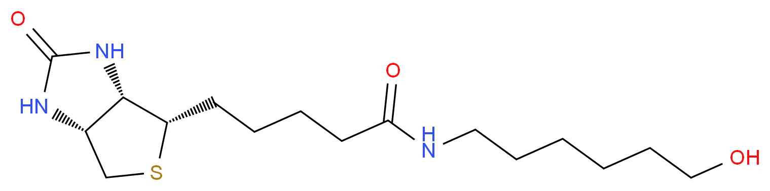 5-[(3aS,4S,6aR)-2-oxo-hexahydro-1H-thieno[3,4-d]imidazolidin-4-yl]-N-(6-hydroxyhexyl)pentanamide_分子结构_CAS_106451-92-7