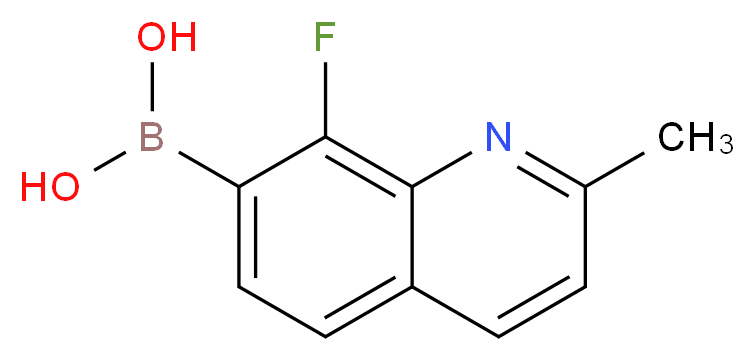 (8-fluoro-2-methylquinolin-7-yl)boronic acid_分子结构_CAS_957035-06-2