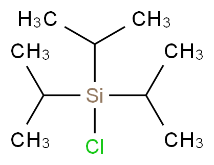 Tris(isopropylsilyl) chloride_分子结构_CAS_13154-24-0)