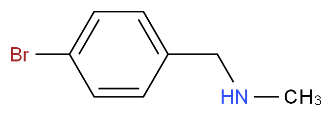 N-Methyl-4-broMobenzylaMine_分子结构_CAS_699-03-6)